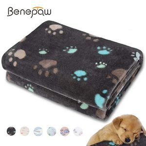 kennels pens Benepaw Fluffy Soft Pet Dog Blanket Warm Flannel Fleece Washable Throw Blanket Small Medium Large Dog Bed For Cat Kitten Puppy 231110