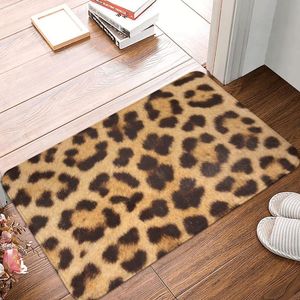 Teppiche Leopard Polyester Fußmatte Teppich Teppichmatte Fußpolster Anti-Rutsch-EntfernungEingang Küche Schlafzimmer Balkon CartoonTeppiche