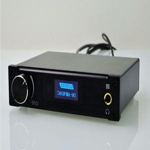 Бесплатная доставка D8 Full Pure Digital Audio Усилитель для наушников Вход USB/XMOS/коаксиальный/оптика/AUX 80 Вт*2 24 бит/192 кГц DC 28 В/43 А OLED Mbteg