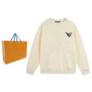 23FW Lüks Paris Markalar Tasarımcısı L ​​Hoodie Uzun Kollu Crewneck Sweater Sweatshirt Moda Sandık Mektubu Logosu Külkü Hoodie Açık Sweatshirt