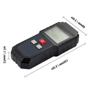 Misuratore EMF digitale LCD portatile Tester di radiazione elettromagnetica Rilevatore di dosimetro magnetico di campo elettrico Hqmlt