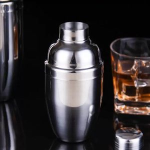 Stainless Steel Shaker Wine Cocktail Shaker Mixer Wine Martini Drinking Boston Style Shaker Party Bar Tool 8oz 12oz 18oz 25oz DBC