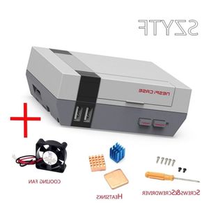 Freeshipping Mini NES NESPI CASE Retroflag Case with Cooling Fan Designed for Raspberry Pi 3 / 2 / B Qtohl