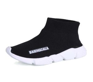 Moda Botları Çocuklar İçin Ayakkabı Hız Trainer Socks Toddler Erkek Kızlar Gençlik Çorap Spor Ayakkabıları Siyah Kırmızı Çocuk Tasarımcı Botları YT1006