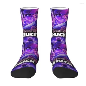 Herrensocken Bride Of Chucky Mens Crew Unisex Cooles 3D-Druck-Horrorfilm-Kleid