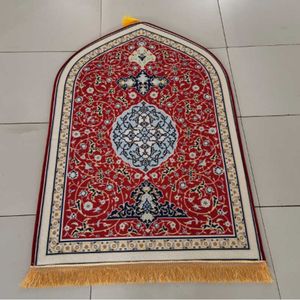 カーペットの祈りのマットムスリムイスラム祈りラグEid Ramadan Gift Muslim Mothers Day Gift Z0411