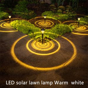 Lawm Lamp Solar Lights Наружные водонепроницаемые садовые ландшафтные лампы теплый белый круглый кольцо с кольцом