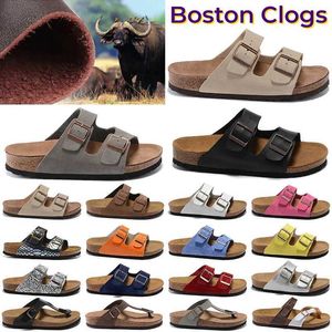 best selling Designer Sandals birks bostons clog arizona gizeh men women summer autumn slippers Leather felt Sliders Outdoor Buckle Strap flaCasual Shoests cork