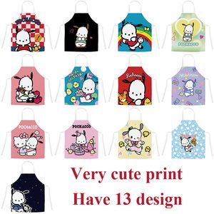 Printing Waist Apron New Cute Dog Printing Cartoon Apron Anti-oil Waist Parent-Child Kitchen Adult Sleeveless Hanging Neck Apron