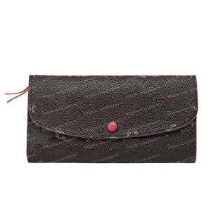 Paletas de moda de designer de luxo Designer de moda de couro feminino Long Wallet Woman Purse Caixa Original