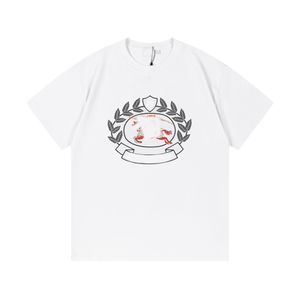 メンズTシャツデザイナーTシャツ夏新しいカスタムコットンファブリックウォーホースプリントTシャツ男性と女性向け