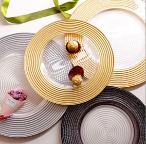 Plates European Luxury Plate Set Gold Party Wedding Dessert Sushi Dishes Dinnerware Safe Breakfast Pratos De Jantar Kitchen Accessories