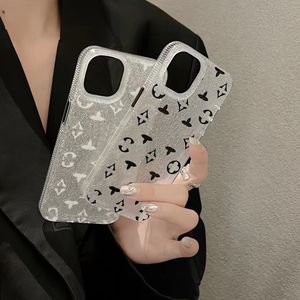 Vackra iPhone -telefonfodral 15 14 13 12 Pro Max Lu Bling Hi Quality 18 17 16 15Pro 14Pro 14Plus 13Pro 12Pro 12 11 Designer Luxury Purse With Logo Box Packing