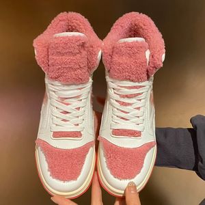 Outono Inverno Mulheres MAC80 Vestido Sapatos Luxo Designer Clássico Letra Dupla Sinal Versátil High Top Sneakers Sola Grossa Não Slides Lacing Senhoras Marca Sapato Casual