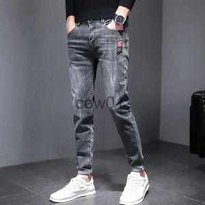 Men's Jeans Men Stretchy Ripped Skinny Biker Embroidery Cartoon Print Jeans Destroyed Hole Slim Fit Denim High Quality Hip Hop Black Jeans J231111