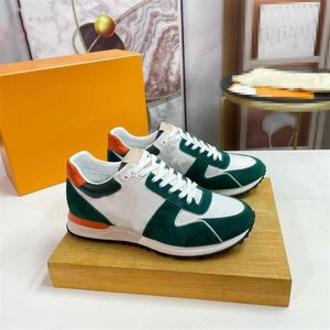 Luxury Designer Casual Shoes New Men's Trainer Sneaker Shoes Denim White/Green Best Quality Leather Black Blue Transucent Trainers Sneaker Mens Size With Box