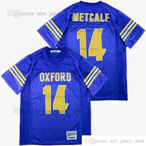 DIY Design Retro Movie #14 DK Metcalf Royal High School Jersey Custom zszyte koszulki piłkarskie uniwersyteckie