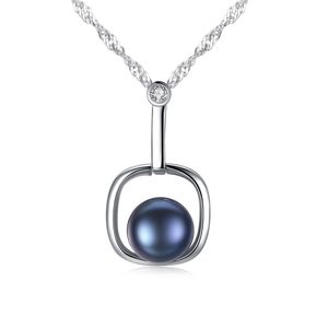 Pearl S925 Silver Pendant Halsband smycken europeiska mode Kvinnor Rippelkedja Halsband Geometrisk krage kedja för kvinnor Bröllopsfest Alla hjärtans dag gåva SPC