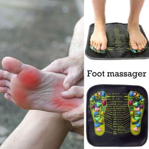 Back Massager 1Pc Acupuncture Cobblestone Foot Reflexology Massage Pad Walk Stone Square Cushion for Relax Body Pain Health J1K2 230411