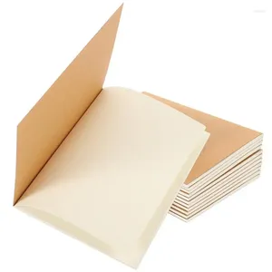 バルクジャーナルロネドブックA6ブランクページ学校のための茶色シンプルな本日記ノートブックシート