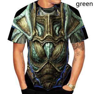 Herren T-Shirts Herren Rider Cosplay Kostüm Print Harajuku T-Shirt 3D Armor Fashion Shirt Printed Character