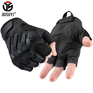 Rękawiczki taktyczne na zewnątrz taktyczne rękawiczki na pół palca wojskowe polowanie na bojowe strzelanie do paintball Airsoft Rower Prace anty-Skid Fingerless Mittens ZLN231111