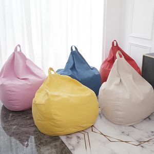 Chair Covers Portable Lazy Beanbag Chair Sofa Set living Room Decor Furniture Bean Bag Chair Single Fabric Sofa Balcony Bedroom Tatami Chair 231110