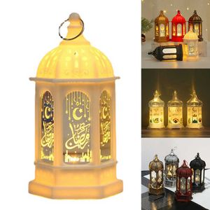 ノベルティアイテム2023新しいEid Mubarak Muslim Festival Decor Supplies Led Led Light Ling Lantern Hange Ramadan Kareem Decoration for Home Z0411