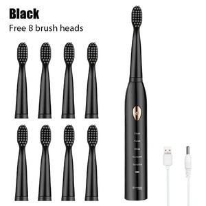 Toothbrush Ultrasonic Sonic Electric Toothbrush Rechargeable Tooth Brushes Washable Electronic Whitening Teeth Brush Adult Timer Brush 230411