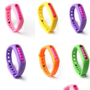 Other Garden Supplies 6Pcs Mix Color Mosquito Repellent Wristband For Br Shopper Drop Delivery Home Patio Lawn Dhepw
