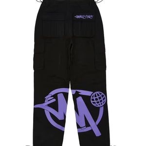 Calças masculinas Y2K Cargo Pant Fashion Calças casuais tendências de rua Retro Macicleiras Harajuku Casual Colo