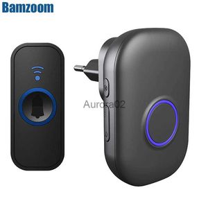 Doorbells Intelligent 433mhz Wireless Doorbell Home Welcome Doorbell Waterproof 300m Remote Smart Door Bell Chime EU UK US Plug YQ231111