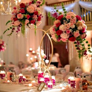 Vasos Design Wedding Metal Flower Stand para decoração central decoração criativa racks