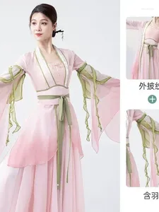 Palco desgaste super imortal clássico dança traje feminino fluindo longo charme fio roupas com estilo chinês antigo hanfu