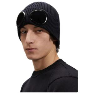 Designer de duas lentes óculos óculos gorros homens chapéus de malha crânio bonés ao ar livre mulheres uniesex gorro de inverno preto cinza gorro d1