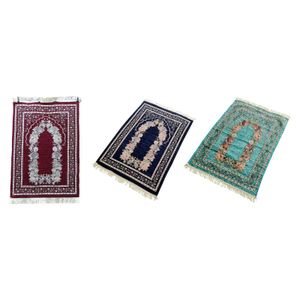 屋外ラマダンまたはイードギフトZ0411用の花柄の長方形の敷物のあるカーペットイスラム教徒の祈りマット