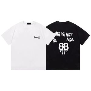 Designer-T-Shirt, lässiges MMS-T-Shirt mit Monogramm-Print, kurzärmliges Oberteil zum Verkauf, luxuriöse Herren-Hip-Hop-Kleidung, asiatische Größe M-4XL