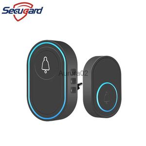 Doorbells SECUGARD Wireless Doorbell 433Mhz Home Welcome Smart Doorbell 150M Long Wireless Distance 28 Songs Home Welcome Door Chimes YQ231111