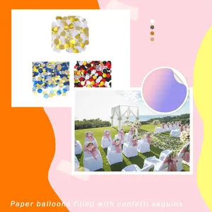 Party-Dekoration, Luftballon, Pailletten, Atmosphäre, Einweg-Konfetti-Papierchips