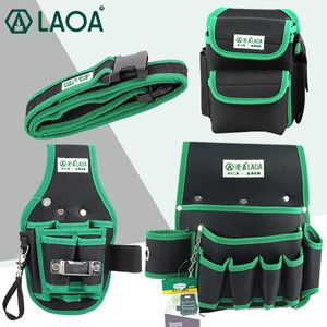 Tool Bag LAOA High quality Waterproof Tool Bag Multifunction Electrician's Repair Kit Thick Fabric Tool Belt Bag 230410