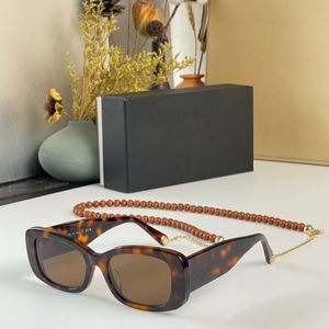 Damskie markowe okulary przeciwsłoneczne z łańcuszkiem podróżne Okulary przeciwsłoneczne Fashion 5488