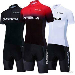 Jersey de ciclismo Conjunta 2023 Summer Cycling Team Jersey Orbea Orca Bike Maillot Jersey Shorts Homens Mulheres Quick Dry MTB 20D Ropa Ciclismo Roupas Bicycl 3M411