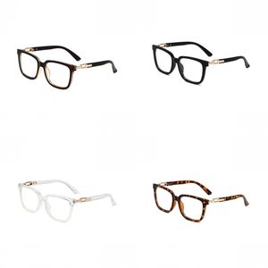 Rensa glasögon för män designer solglasögon transparenta nyanser lantar de sol Lätt vikt fyrkantig ram lyxiga solglasögon modeglasögon enkel leopardtryck GA026
