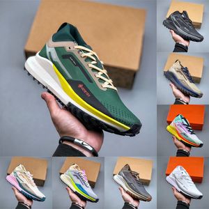 PEGASUS TRAIL 4 GTX Sapatos de corrida de maratona 2022 Designer nobre verde picante vermelho reage acg montanha mosca baixa multicolor preto cinza homem mulher 36-45