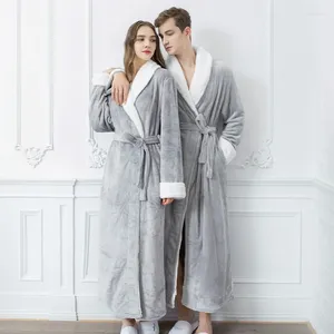 Mulheres sleepwear veludo casal homens mulheres pijamas flanela sleepwear outono inverno grosso cardigan lounge pijamas homewear