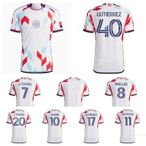 Chicago Soccer Fire 17 Brian Gutierrez Jersey 2 Arnaud Souquet 8 Christopher Mueller 4 Carlos Teran 22 Mauricio Pineda 11 Kacper Przybylko Fußballtrikot-Kits 23-24