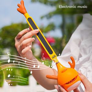 Trummor Percussion Otamatone Japanese Electronic Musical Instrument Portable Synthesizer Funny Magic Sound Toys Creative Gift for Kids Adults 230410