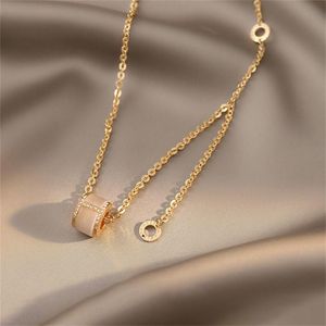 Łańcuchy Opal luksusowy naszyjnik wisiorek dla kobiet transfer koralików