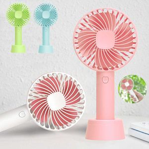 Handgehaltener persönlicher Mini-Ventilator, wiederaufladbar, tragbarer USB-Ventilator, Kühler mit Riemen, verstellbar, 3 Geschwindigkeiten, für Reisen im Büro, im Freien