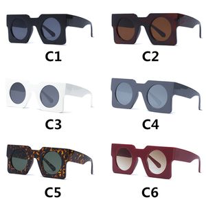 Hip Hop Square Sunglasses Women Men Design White Sun Glasses Vintage Shade Beach Eyewear Uv400